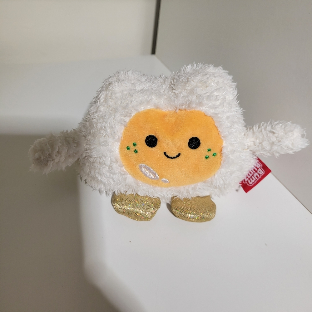 Mini Breakfast Bum Bumz Extraz 4" Bean Plush Enrique The Fried Egg